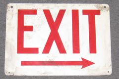 Sign-Exit---->, stock number S-0413