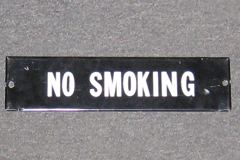 Sign-No Smoking, stock number S-0436
