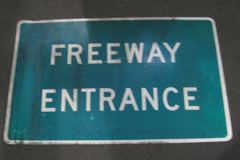 Sign-Freeway Entrance, stock number S-0440