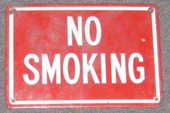 Sign-No Smoking, stock number S-0447