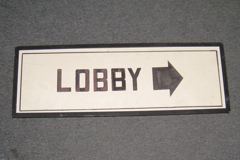 Sign-LOBBY, stock number S-0452
