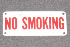 Sign-No Smoking, stock number S-0474