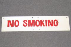 Sign-No Smoking, stock number S-0475