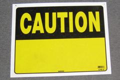 Sign-Caution, stock number S-0477
