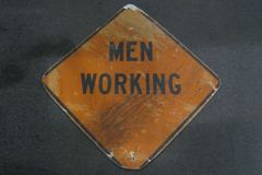 Sign-Men Working, stock number S-0483