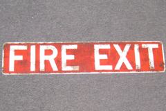 Sign-Fire Exit, stock number S-0509