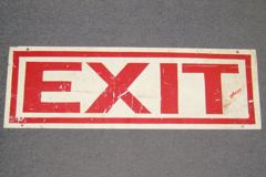 Sign-Exit, stock number S-0511