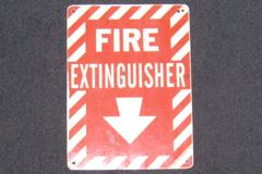 Sign-Fire Extinguisher, stock number S-0519