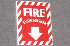 Sign-Fire Extinguisher, stock number S-0587