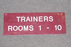 Sign-Trainers Rooms, stock number S-0645