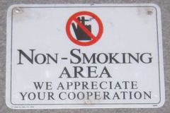 Sign-Non-Smoking Area We Appreciate Your Cooperation international, stock number S-0662