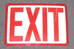 Sign-Exit, stock number S-0672
