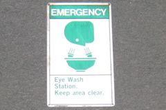 Sign-Emergency Eyewash Station Keep Area Clear, stock number S-0694