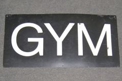 Sign-GYM, stock number S-0702
