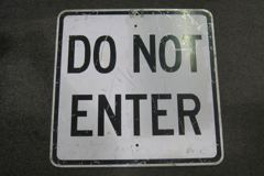 Sign-Do Not Enter, stock number S-0704