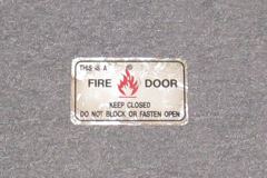 Sign-This Is A Fire Door Keep Closed Block Or Fasten Open w/ picture, stock number S-0714