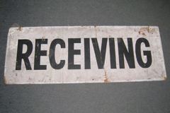 Sign-Receiving, stock number S-0745