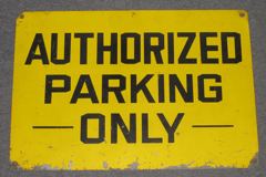 Sign-Authorized Parking Only, stock number S-0751