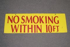Sign-No Smoking Within 10 Ft, stock number S-0761