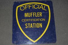 Sign-Official Muffler Certification Station, stock number S-0767