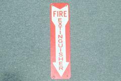 Sign-Fire Extinguisher, stock number S-0792b