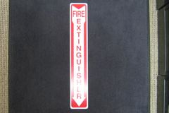 Sign-Fire Extinguisher, stock number S-0792c