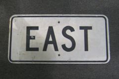Sign-East, stock number S-0829