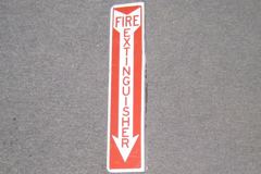Sign-Fire Extinguisher, stock number S-0832