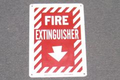 Sign-Fire Extinguisher, stock number S-0834a