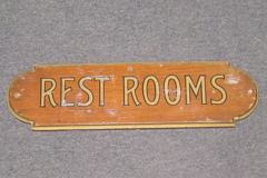 Sign-REST ROOMS, stock number S-0885
