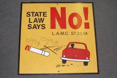Sign-State Law Says No Smoking, stock number S-0890