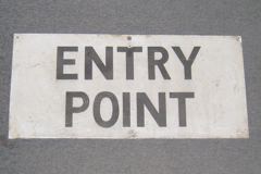 Sign-Entry Point, stock number S-0907