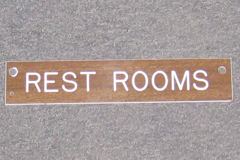 Sign-Rest Rooms, stock number S-0916