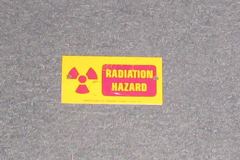 Sign-Radiation Hazard w/ radiation symbol, stock number S-0918
