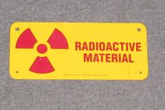 Sign-Radioactive Material w/ radiation symbol, stock number S-0919