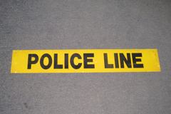Sign-POLICE LINE, stock number S-0945