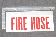 Sign-Fire Hose, stock number S-0954