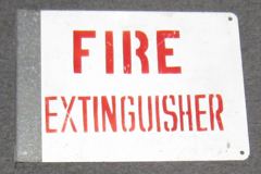 Sign-Fire Extinguisher, stock number S-0994