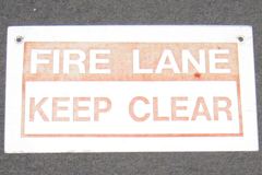 Sign-Fire Lane Keep Clear, stock number S-1000