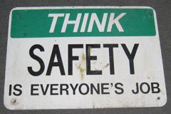 Sign-Think Safety Is Everyone's job, stock number S-1005