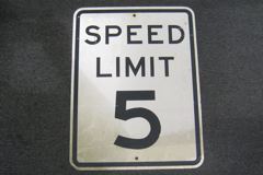 Sign-Speed Limit 5, stock number S-1015