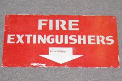 Sign-Fire Extinguishers V, stock number S-1022