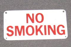 Sign-No Smoking, stock number S-1034