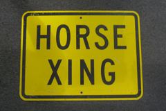 Sign-HORSE XING, stock number S-1064