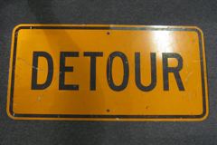 Sign-Detour, stock number S-1067