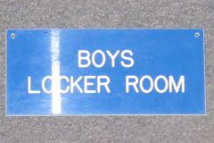 Sign-Boys Locker Room, stock number S-1092b