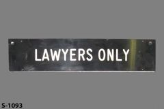 Sign-Lawyers Only, stock number S-1093