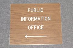Sign-Public Information Office <----, stock number S-1098