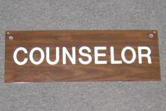 Sign-Counselor, stock number S-1114
