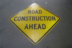 Sign-Road Construction Ahead, stock number S-1167